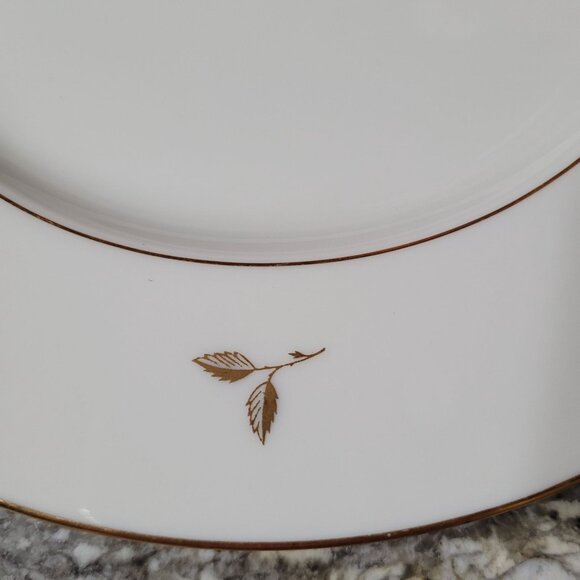 Lenox Rhodora Fine China Set 7 Bread Plates P471 Pink Rose Gold Leaf 6.5 in - Picture 6 of 8